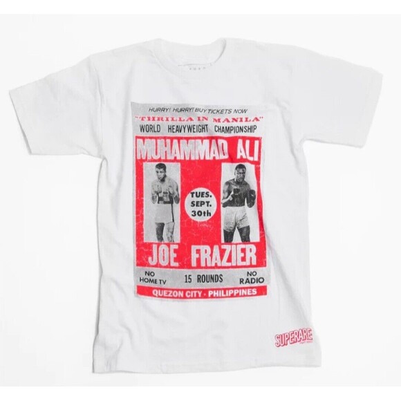 NWT XLarge Muhammad Ali x Joe Frazier x Superare Thrilla In Manilla Tshirt - Picture 1 of 3